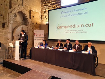 L'acte ha tingut lloc a la Sala de la Canonja de la Seu Vella.