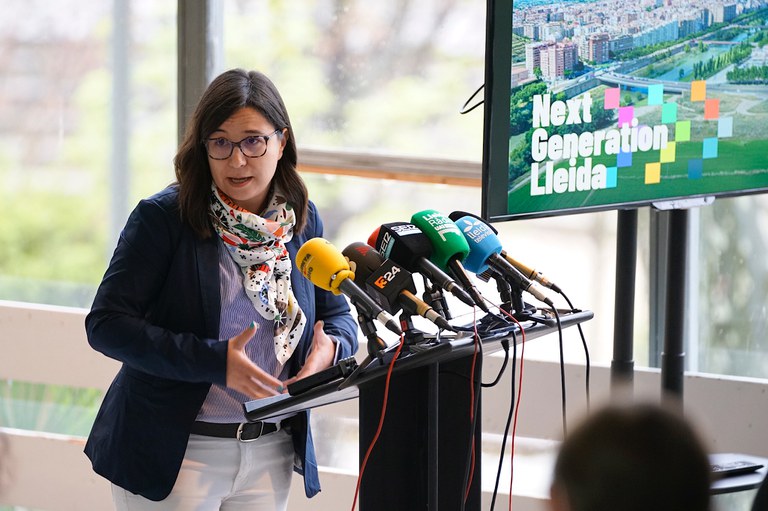 La segona tinent d'alcalde, Jordina Freixanet, ha detallat les convocatòries de fons Next Generation
