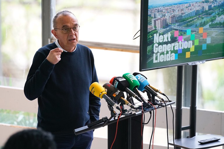 Un moment de la intervenció del paer en cap