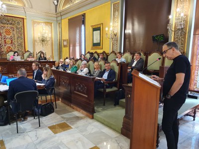 Moció presentada per la Candidatura d’Unitat Popular (CUP) per municipalitzar el servei d’autobusos de Lleida, defensada per Francesc Gabarrell