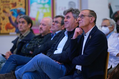 L’alcalde, Miquel Pueyo, ha participat en la jornada organitzada per la FAVLL sobre les línies d'alta tensió i els macro parcs fotovoltaics.