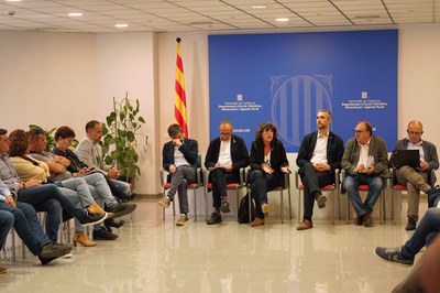 La reunió s'ha celebrat a la delegació del Departament d’Acció Climàtica, Alimentació i Agenda Rural.