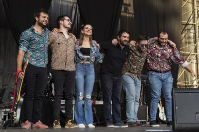 El primer concert d'aquest dimarts als Camps Elisis, amb Miarnaus, en el marc de la Festa Major de Lleida.