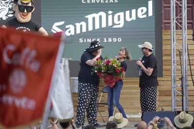 La televisiva Mari Pau Huguet ha estat la convidada d'honor de l'Aplec.