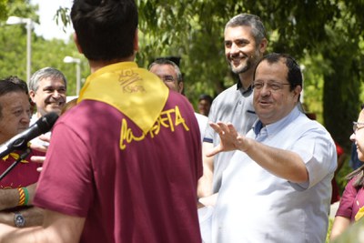 El conseller Elena ha assistit a l'homenatge davant l'estàtua de Manolo Calpe.