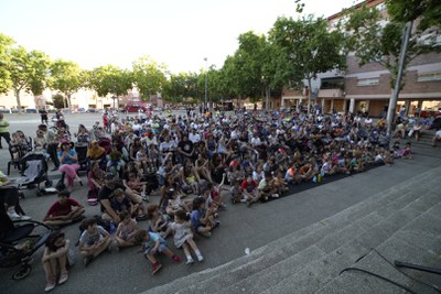 La plaça Barcelona, un dels espais per a les funcions teatrals.