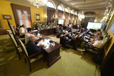 La sessió del ple de l'estat de la ciutat s'ha celebrat avui a la Paeria.