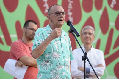 Un moment de la intervenció del Paer en Cap.