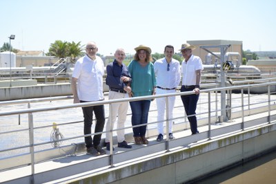 Un moment de la visita.