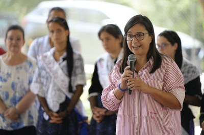 Jordina Freixanet ha tingut un missatge d'agraïment als homenatjats i a l'entitat que persevera any rere any en organitzar aquest acte.