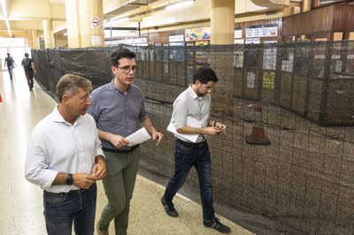 Toni Postius ha recorregut les intal·laciions del baixador..