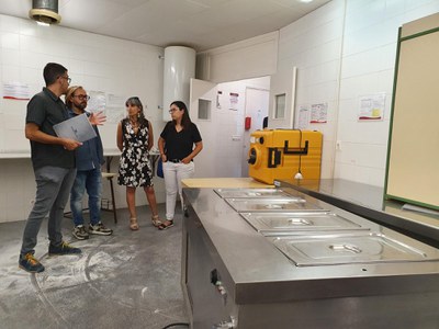 Obres, també, en l'antiga cuina de la seu del Cervantes al Canyeret..