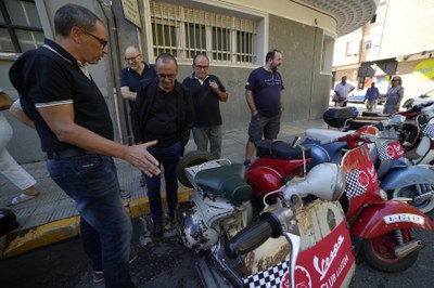 El Vespa Club també s'ha afegit a la celebració de l'aniversari.