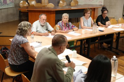 Imatge de la sessió d'aquesta tarda de la Comissió del Nomenclàtor.