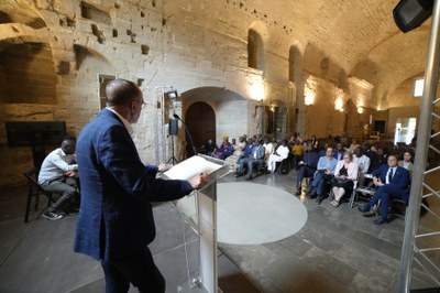 La inauguració de la jornada s'ha fet a la Sala de la Canonja.