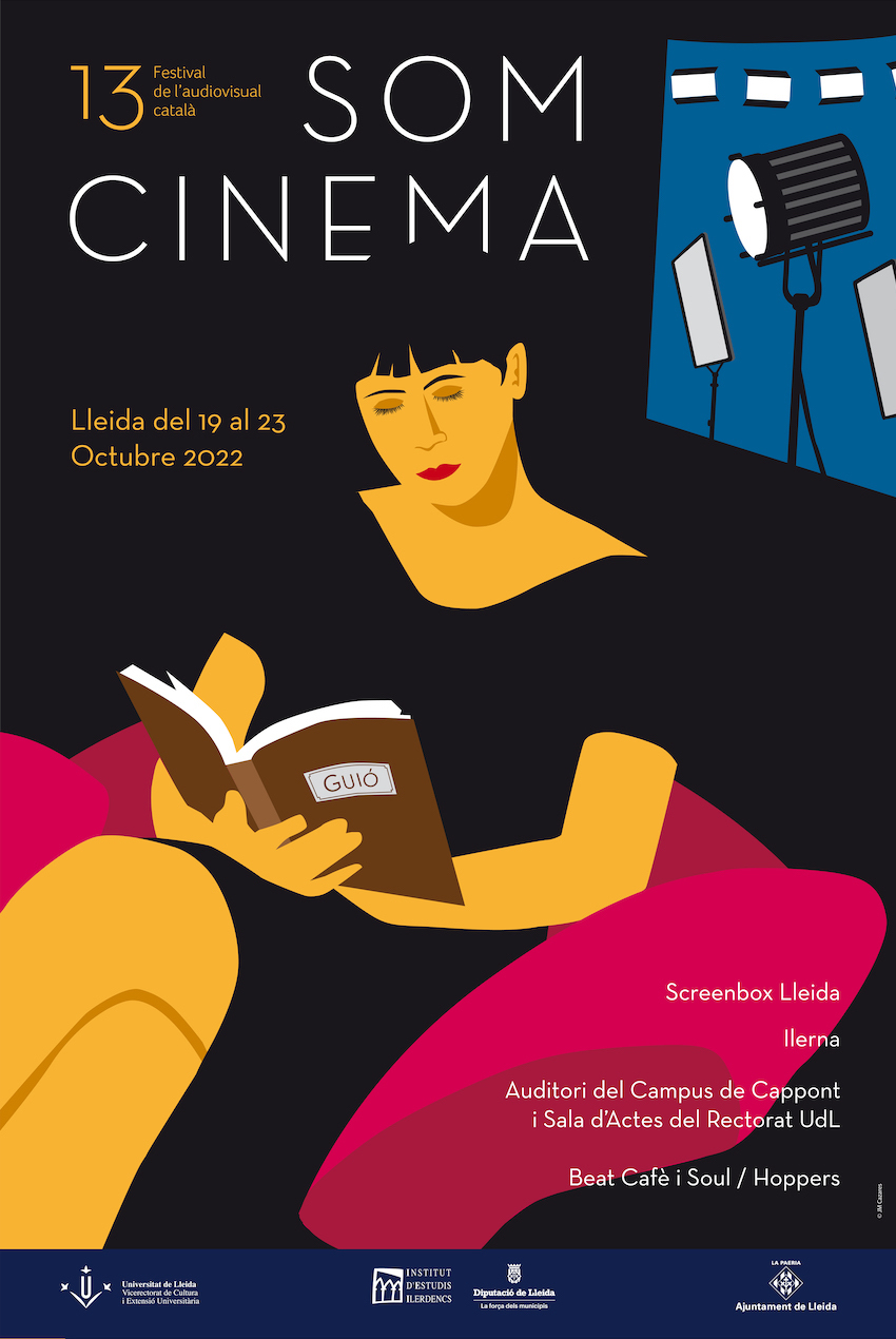 El cartell de la 13 edició de Som Cinema, obra de Josep Maria Cazares.