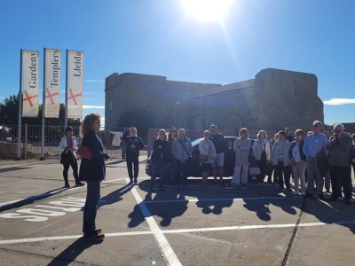 El Castell Templer de Gardeny, primera visita programa d'una intensa jornada a la nostra ciutat.