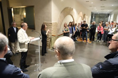El paer en cap, Miquel Pueyo, ha destacat els projectes i vincles que Jaume Minguell va establir amb Lleida, l’extraordinari llegat mural que ha deix….