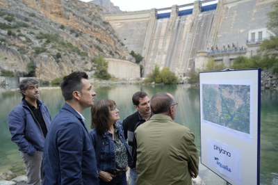 Un moment de la visita d'aquest matí.