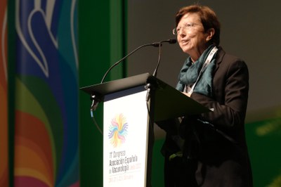 Intervenció de la secretària de Salut de la Generalitat, Carmen Cabezas, en la inauguració del congrés..