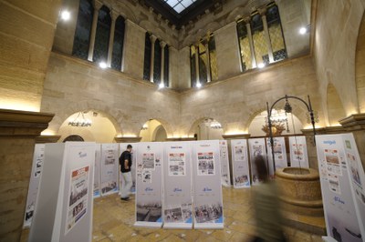 La selecció de 40 portades romandrà al Pati de la Paeria fins al 30 d'octubre.