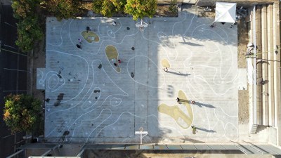 L'arranjament de la pista s’ha dut a terme de manera íntegra pels joves del projecte Brigada Jove de la regidoria de Joventut.