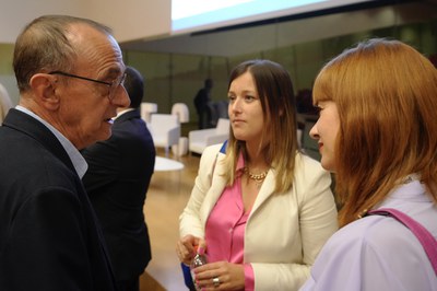 El paer en cap, Miquel Pueyo, ha clos la Lleida Empresa a la Llotja i ha saludat els i les assistents a la jornada.