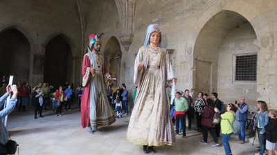 Els gegants moros de la Seu d'Urgell s'han afegit a la celebració.