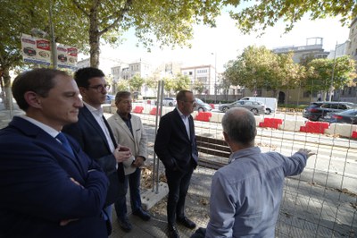 L'obra de remodelació de la Rambla d'Aragó s'ha iniciat aquest dilluns.