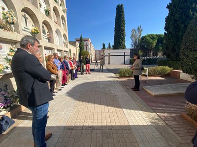 La tinent d'alcalde Montse Pifarré ha fet una glossa sobre la figura d'Emili Pujol.