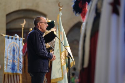 L'alcalde ha posat en valor el paper desenvolupat per l'associació festera dins la cultura popular de Lleida.