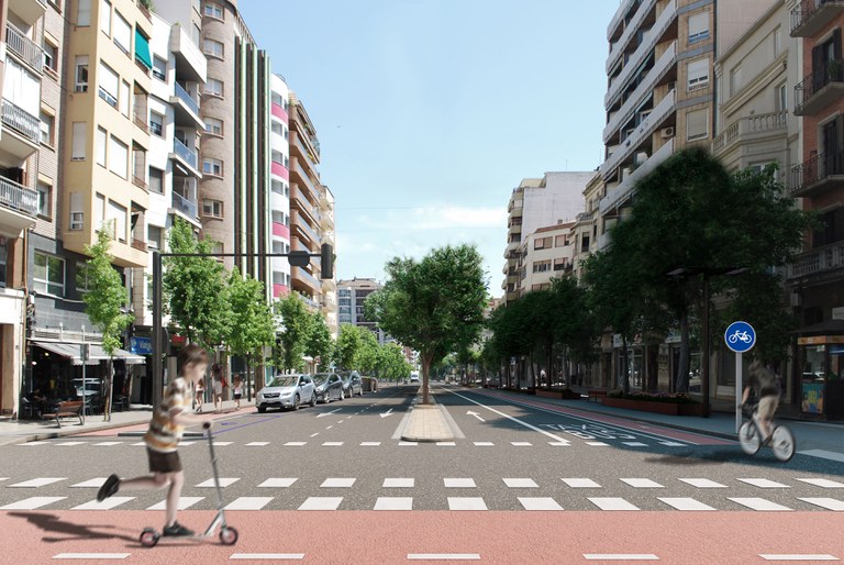 Imatge virtual de la nova avinguda Prat de la Riba