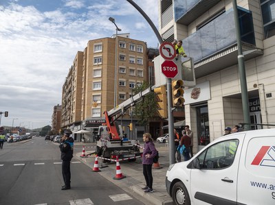 Una vista de l'àmbit de l'actuació, a l'avinguda de Tortosa..