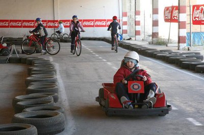 El circuit permet pràctiques a peu, en bicicleta i en kart.