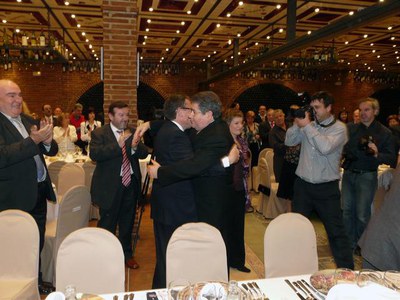 L'homenatge ha estat una sorpresa per Serrano.