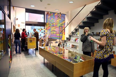 Una imatge de les instal·lacions de Turisme de Lleida aquest Dijous Sant al matí..