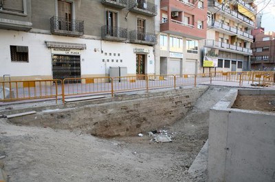 Restes de la muralla aixecada al segle XVIII.