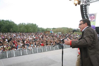 L'alcalde, Àngel Ros, ha agraït la solidaritat de tots els nens i nenes de Lleida.