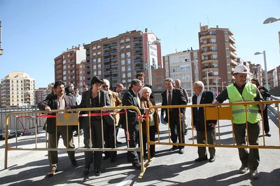 El pont s'ha obert al trànsit avui a primera hora de la tarda..