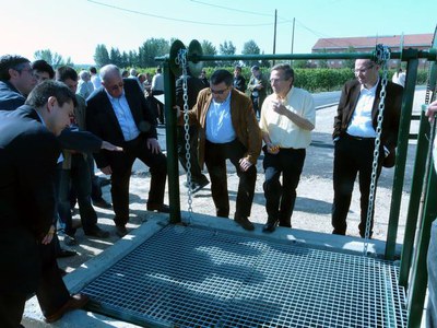 La cnova canalització té un diàmetre d'1,5 metres.