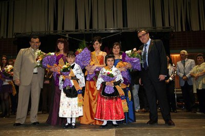 L'acte d'imposició de bandes a les pubilles ha tingut lloc al pavelló de Magraners..