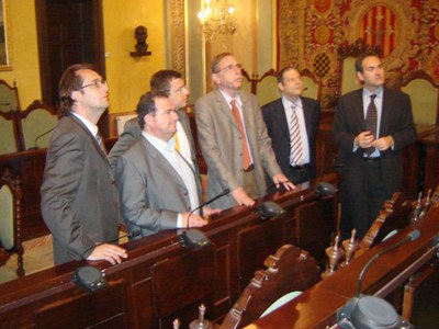Recepció a l'Ajuntament de Lleida.