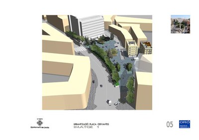 El projecte de la plaça de Cervantes.