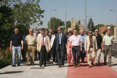 L'alcalde ha encapçalat l'acte de l'obertura al trànsit de l'Avinguda de Pinyana.