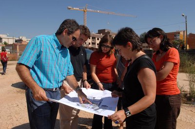 S'ha començat a cobrir amb terra el desnivell actual a la zona més pròxima a Pardinyes.