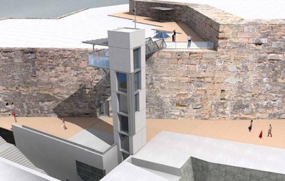 Imatge virtual de l'ascensor.