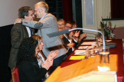 Àngel Ros amb Jaume Sellés..