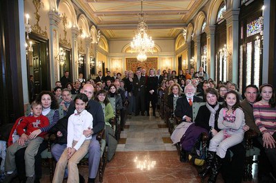 El ambaixadors han omplert el Saló de Sessions de la Paeria..
