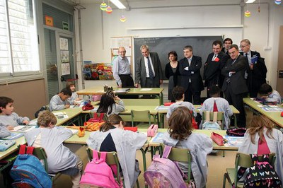 El conseller Maragall ha visitat avui les Escoles Alba..