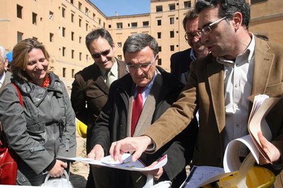 Ros ha visitat l'inici de les obres d'enderroc de l'antic edifici del Seminari..
